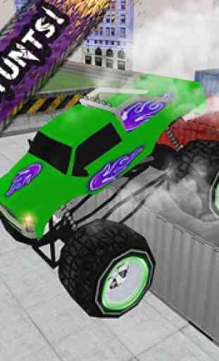 4x4 Monster Truck Roof Stunts 4