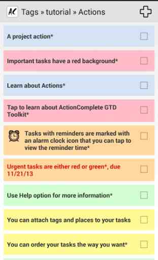 ActionComplete GTD Toolkit 4