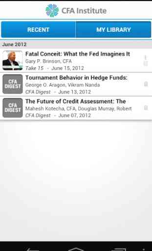 CFA Institute Mobile App 2