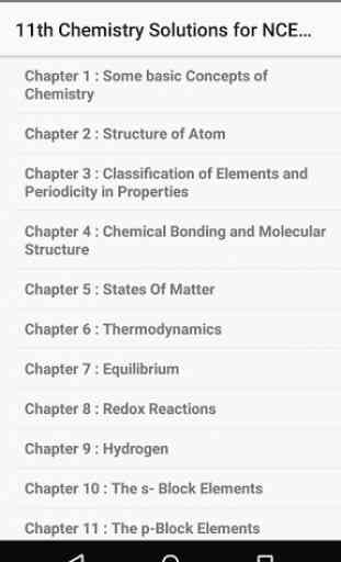 Chemistry XI Answers for NCERT 1