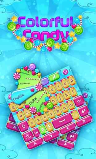Colorful Candy Keyboard Theme 1