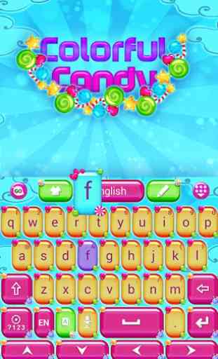 Colorful Candy Keyboard Theme 2