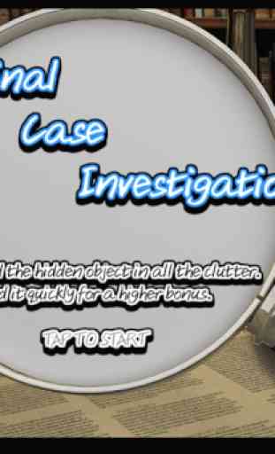 Criminal Case Investigation 1