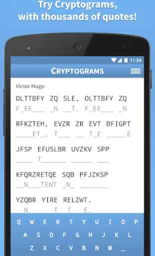 Cryptograms · Cryptoquote Game 1