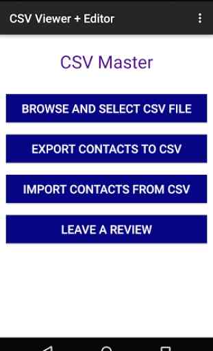CSV Viewer : Import Contacts 1