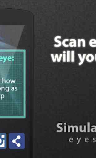 Eyes QR code Scanner simulator 2