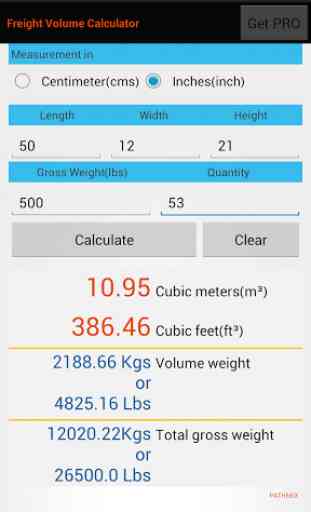 Freight Volume Calculator- CBM 1