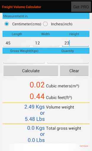 Freight Volume Calculator- CBM 2