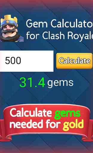 Gem Calculator - Clash Royale 2
