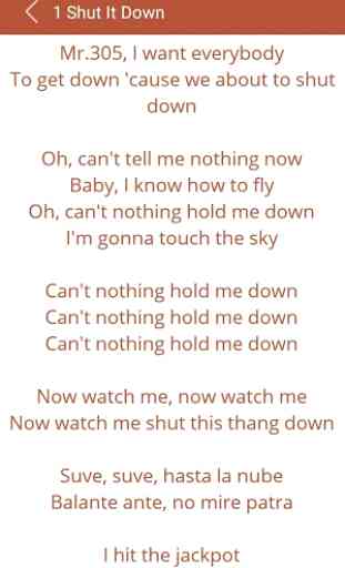 Hit Pitbull's Songs Lyrics 3