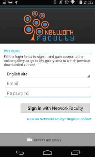 Network Faculty App 2