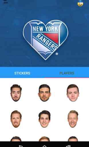 NY Rangers Emoji Keyboard 3