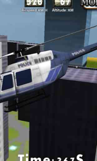 Police Helicopter - 3D Flight 2