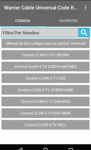 Remote code For WarnerCable 4