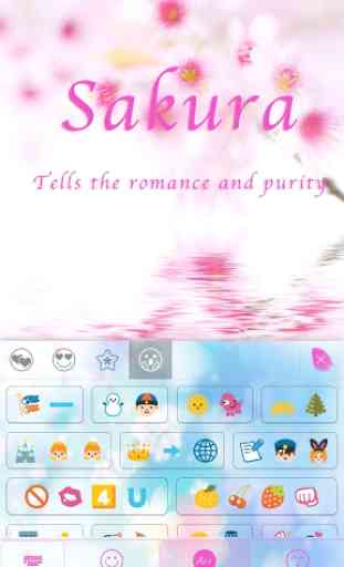 Sakura Theme Keyboard Emoji 2