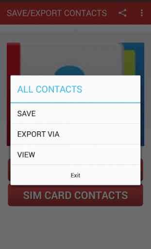Save/Export Contacts 2