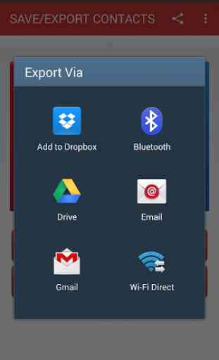 Save/Export Contacts 4