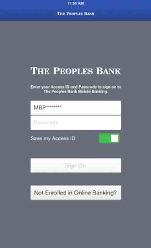 The Peoples Bank for Tablet 1