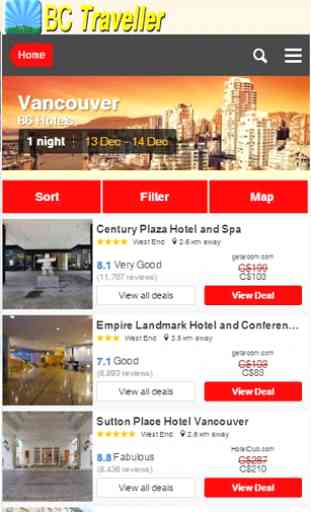 BC Traveller Guide with Hotels 2