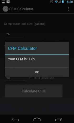 CFM Calculator 2