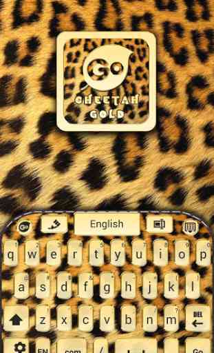 Cheetah Gold Go Keyboard 2