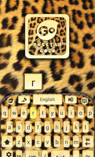 Cheetah Gold Go Keyboard 4