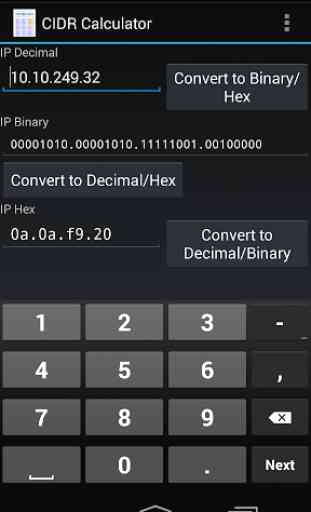 CIDR Calculator 2