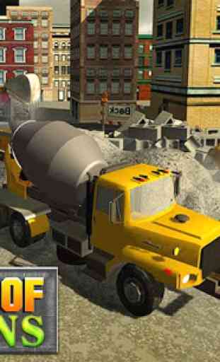 Concrete Excavator Tractor 3D 3