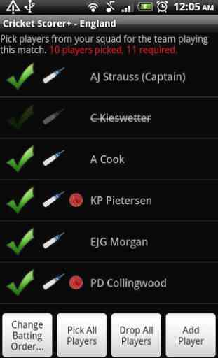 Cricket Scorer+ for Android 3