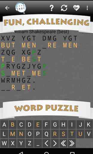 Cryptogram Word Puzzle 1
