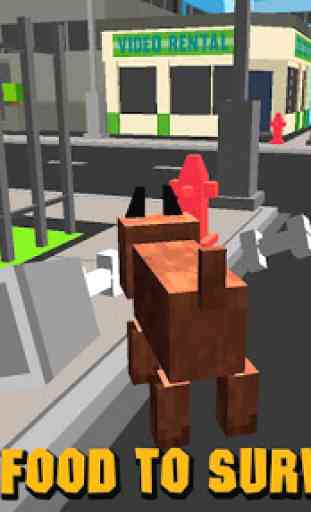 Cube City: Dog Simulator 3D 4