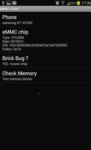 eMMC Brickbug Check 1