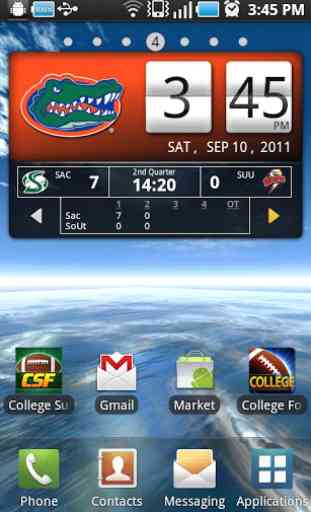 Florida Gators Live Clock 3