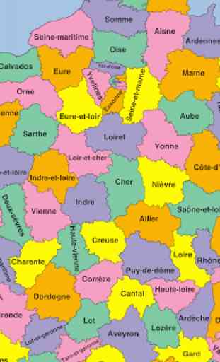 France Departments Map Puzzle 3