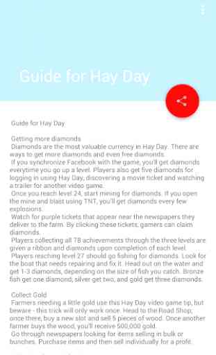 Guide for Hay Day 1