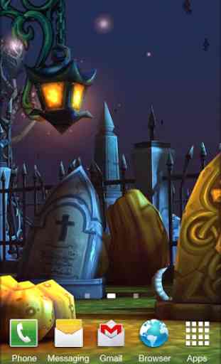 Halloween Cemetery 3D LWP 3