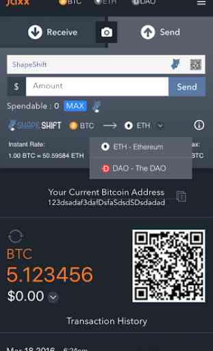 Jaxx Blockchain Wallet 2