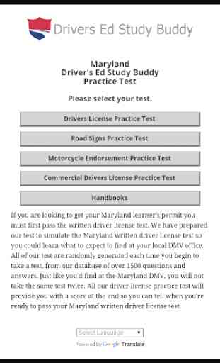 Maryland Driver License Test 1