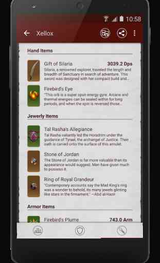 Mobile Dashboard for Diablo 3 3