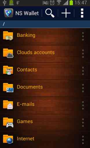 NS Wallet Password Manager App 1