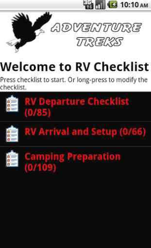 RV Checklist 1