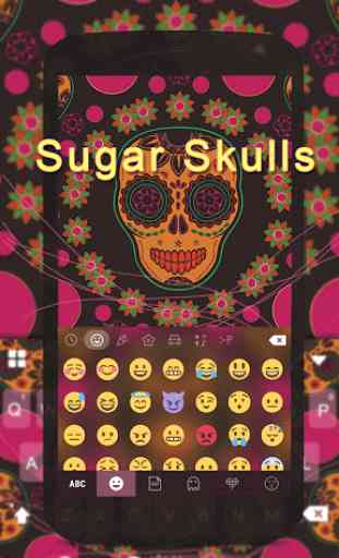 SugarSkulls Emoji KikaKeyboard 1