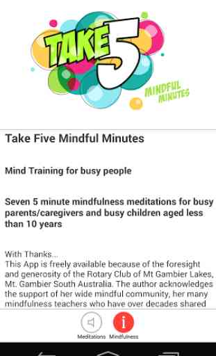 Take 5 Mindful Minutes 3