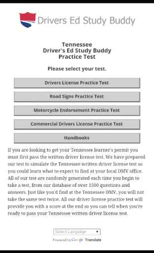 Tennessee Driver License Test 1
