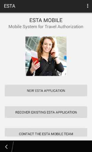 USA ESTA Visa Application 1