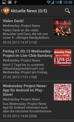 Wednesday-Project News 1