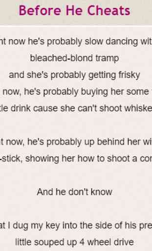 Carrie Underwood Lyrics 4