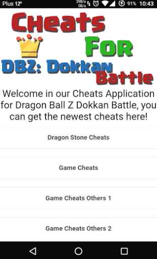 Cheats Tips For Dragon Ball Z 1