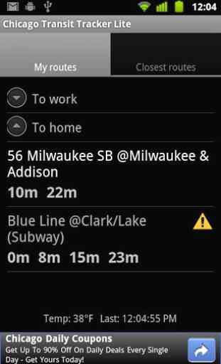 Chicago Transit Tracker Lite 1
