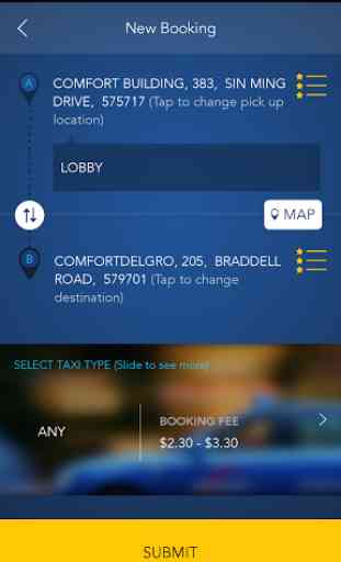 ComfortDelGro Taxi Booking App 3